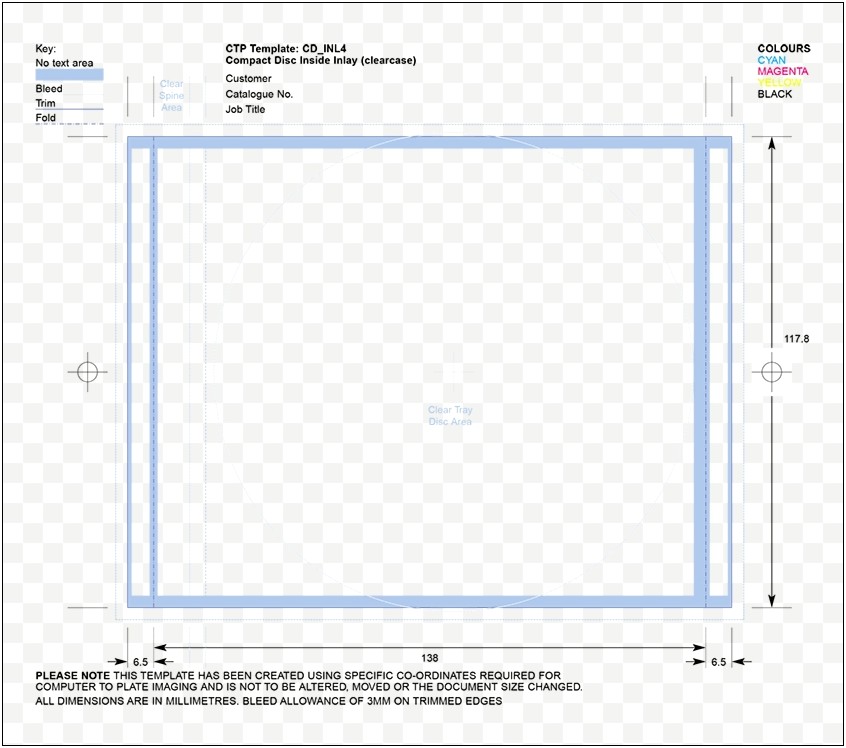 Cd Tray Card Template Free Download