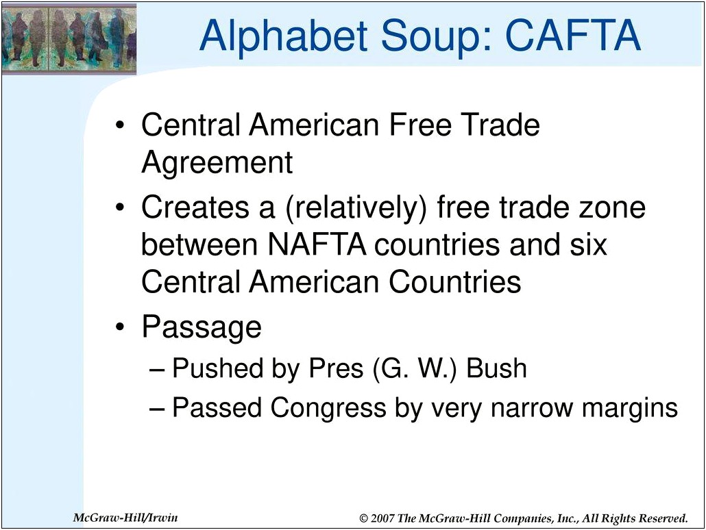 Central America Free Trade Agreement Template