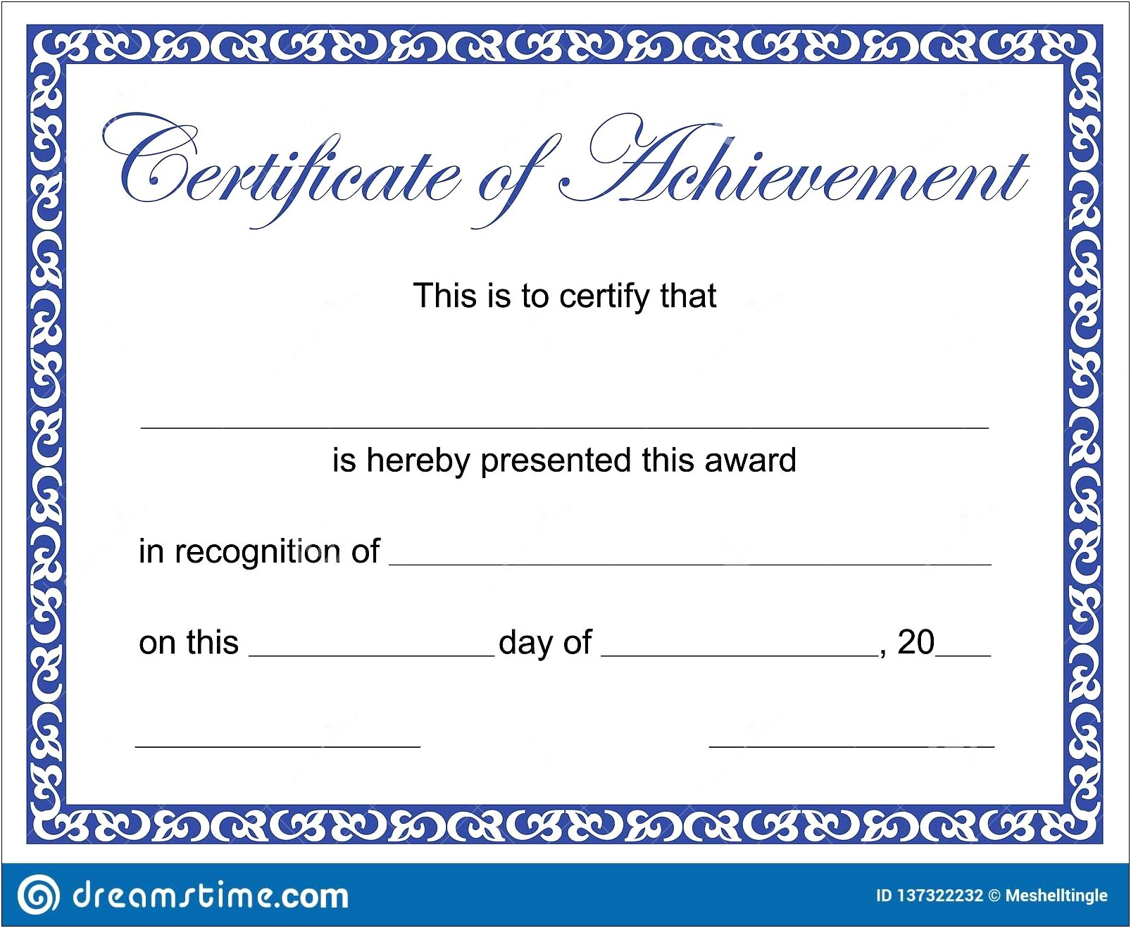 Certificate Of Achievement Bible Free Template