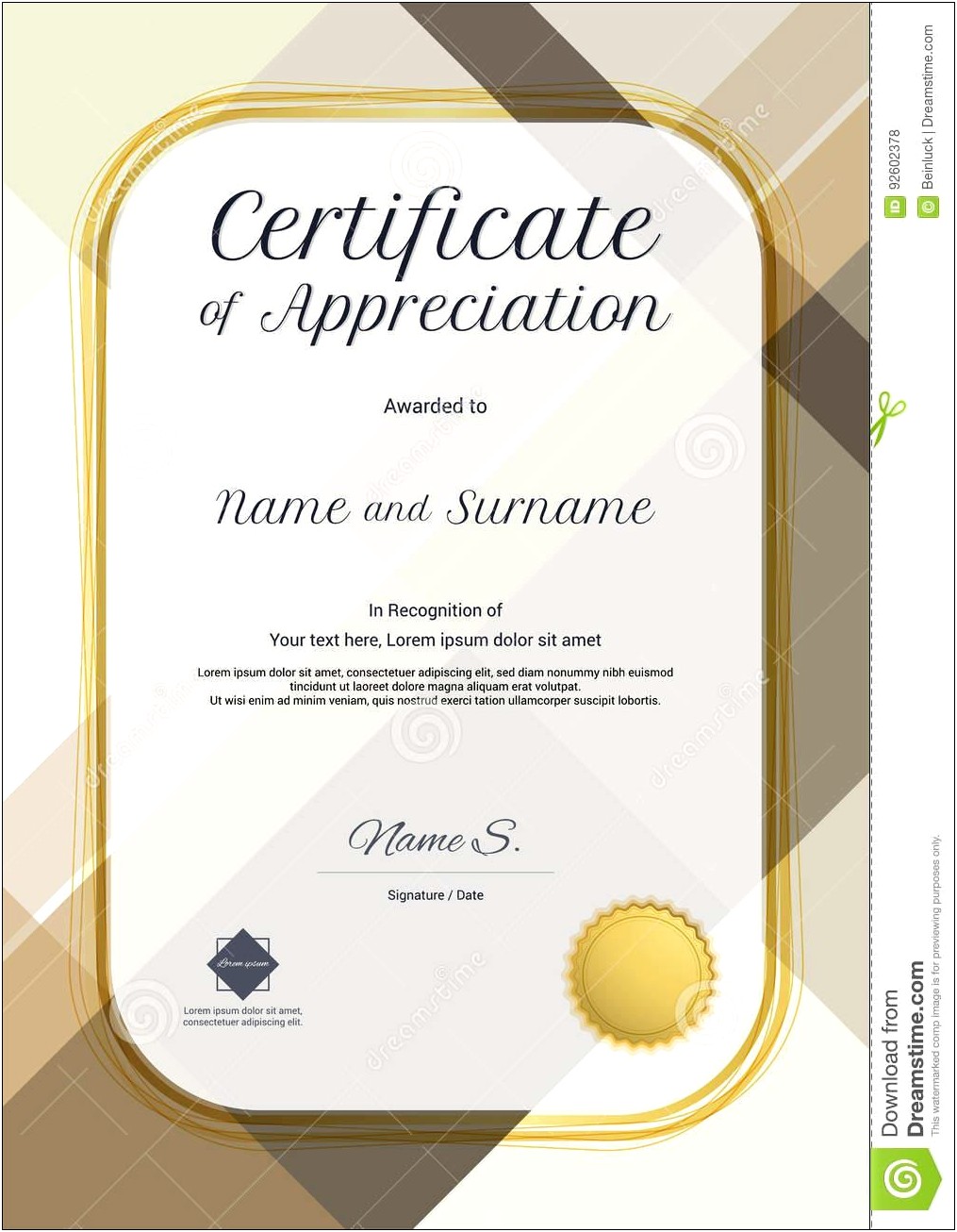 Certificate Of Appreciatation Template Free Parents