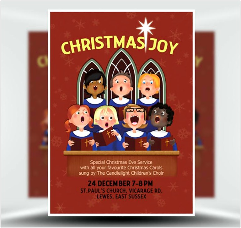 Christmas Cookies And Carols Flyer Template Free