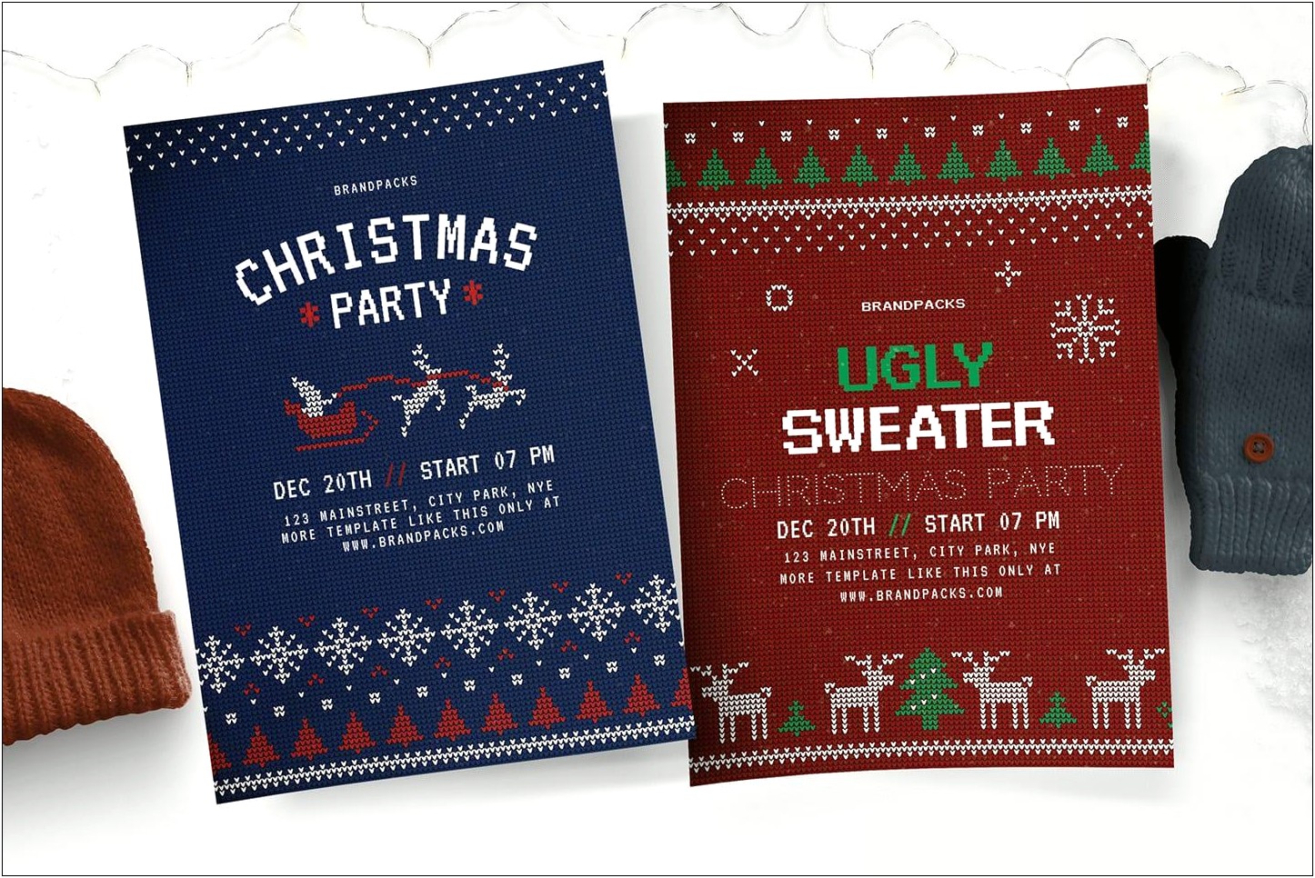 Christmas Party Tickets Psd Templates Free