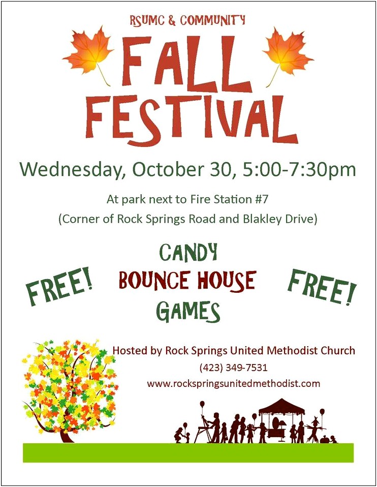 Church Fall Festival Flyer Templates Free