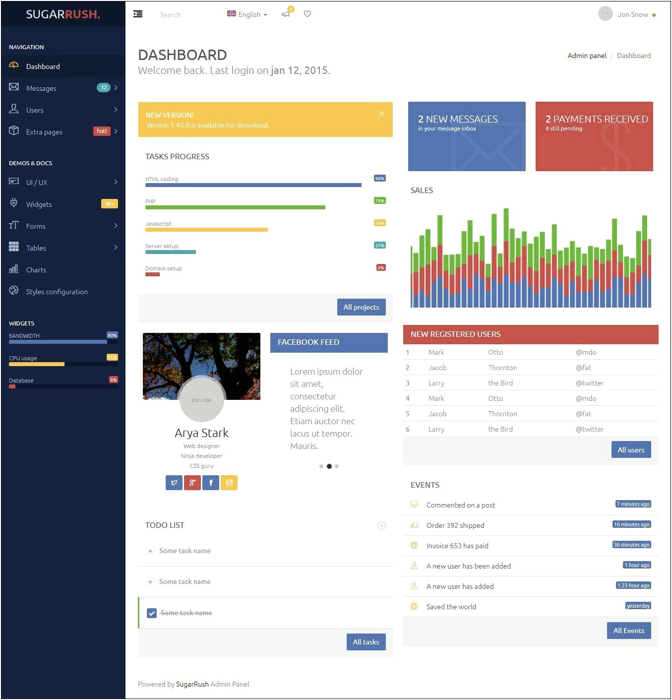 Coco Responsive Bootstrap Admin Template Free Download