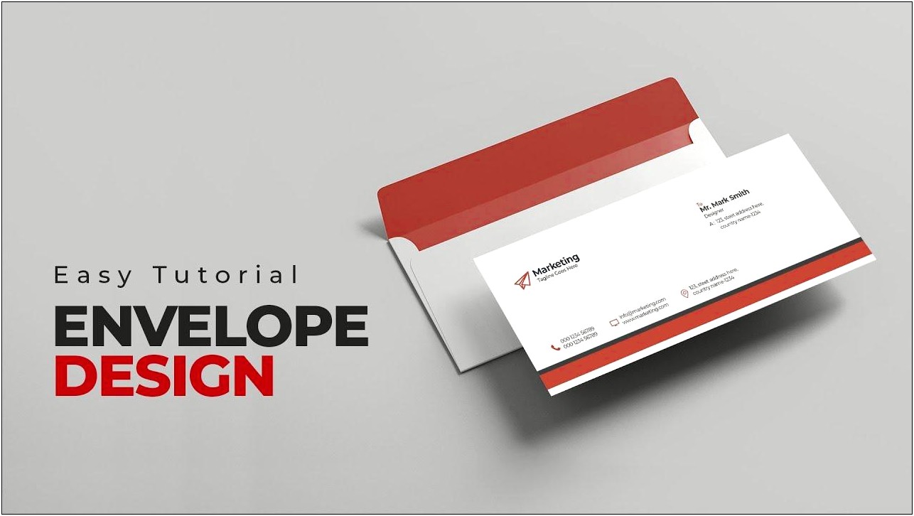 Company Envelope Design Template Free Download