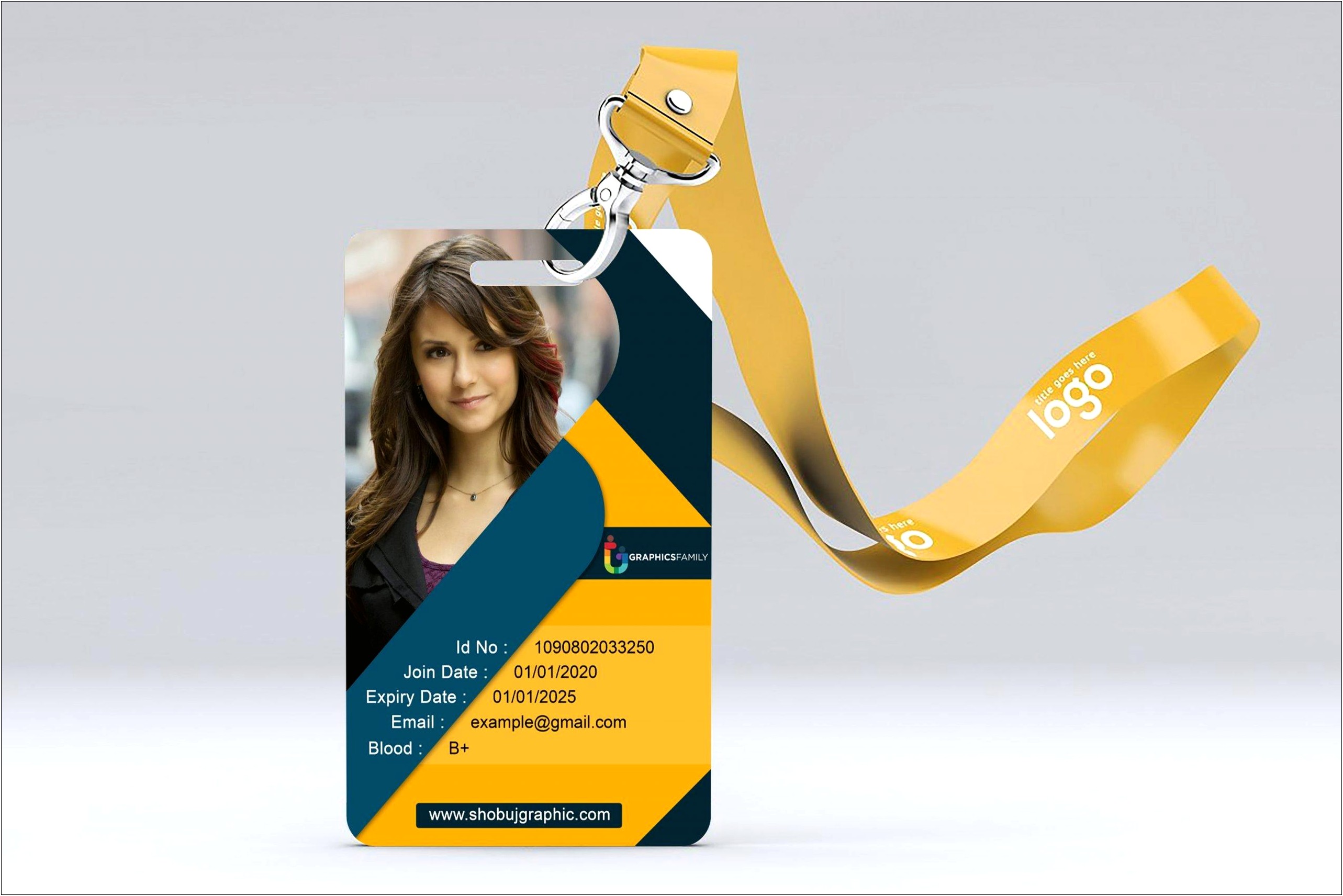 Company Id Card Design Template Free Download