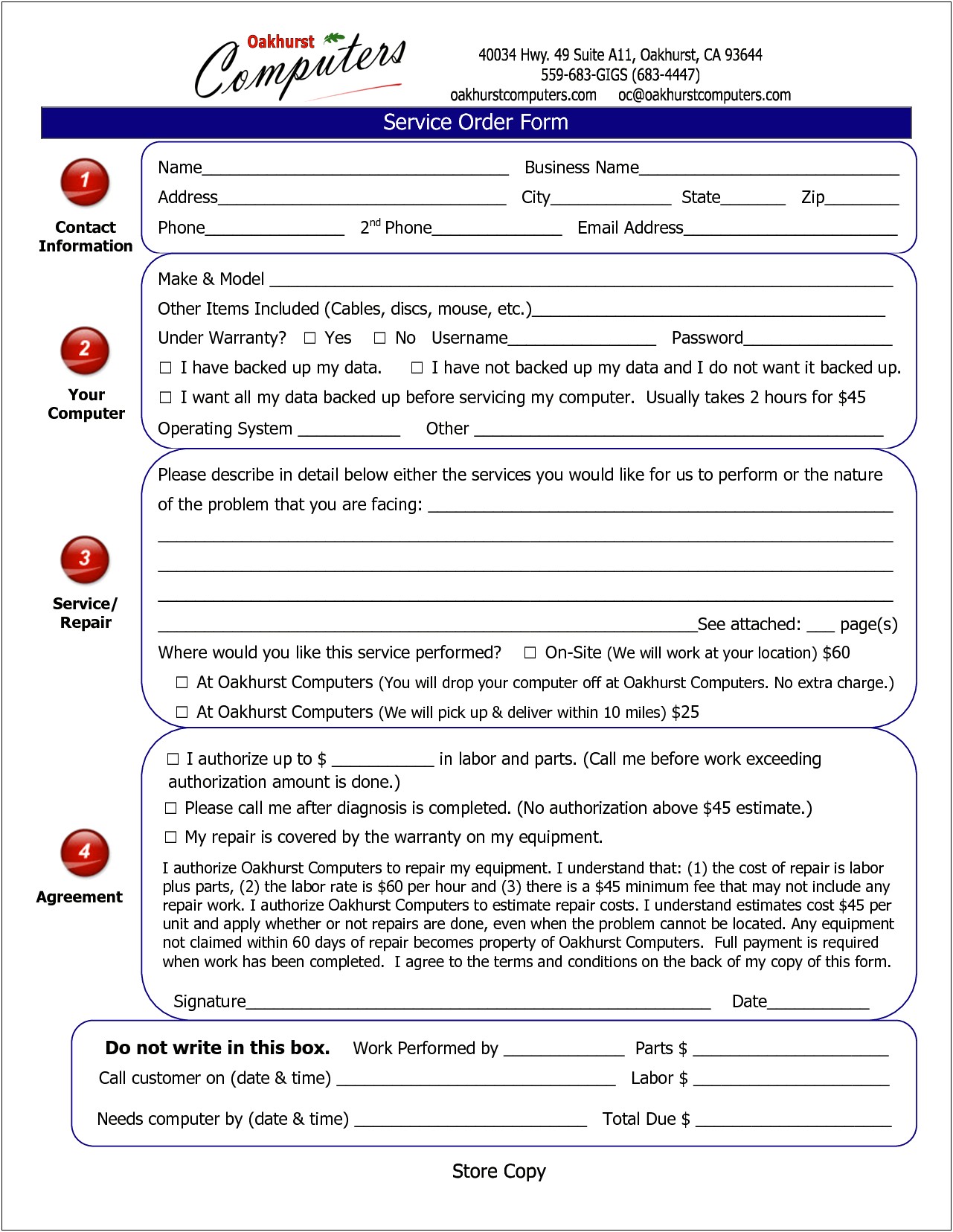 Computer Maintenance Contract Doc Template Free