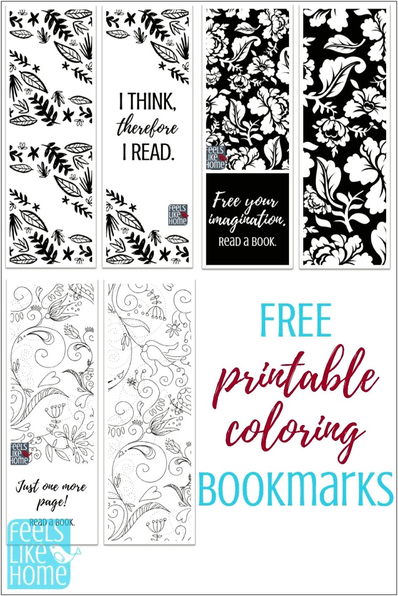 Conservation Bookmark Template Free Black And White