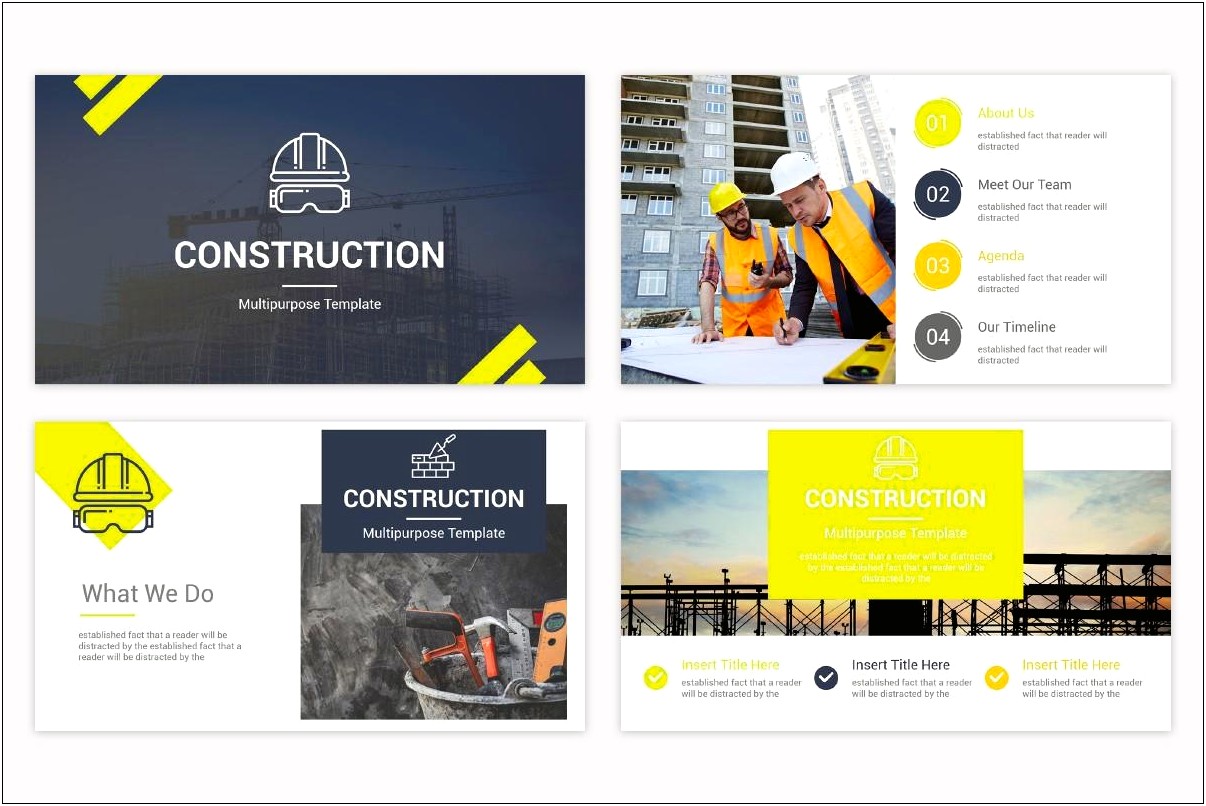 Construction Powerpoint Template Design Free Download