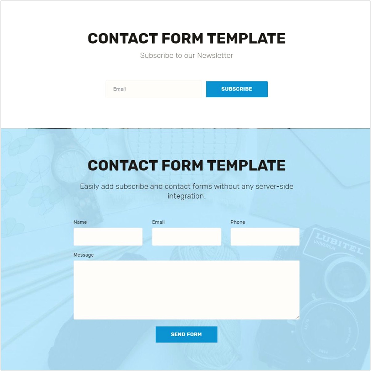 Html Contact Us Form Template Free Download Templates : Resume