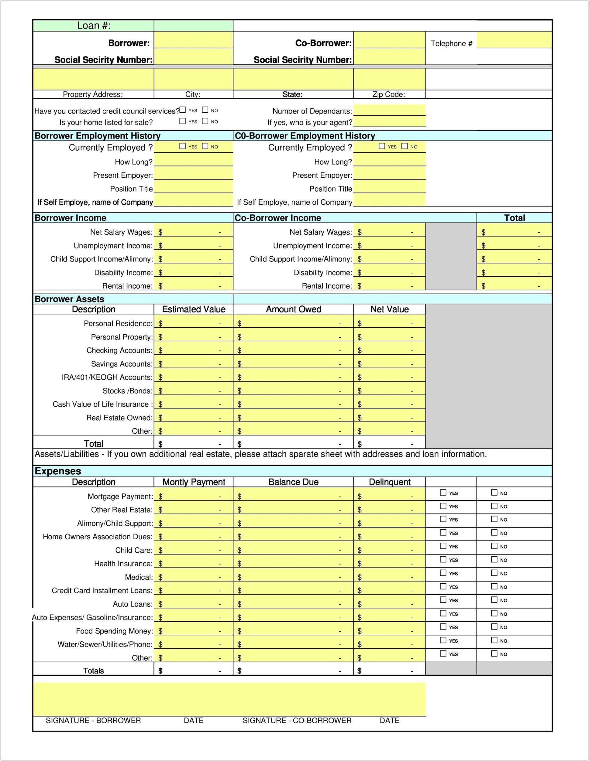 Corporate Financial Statement Template Xls Free