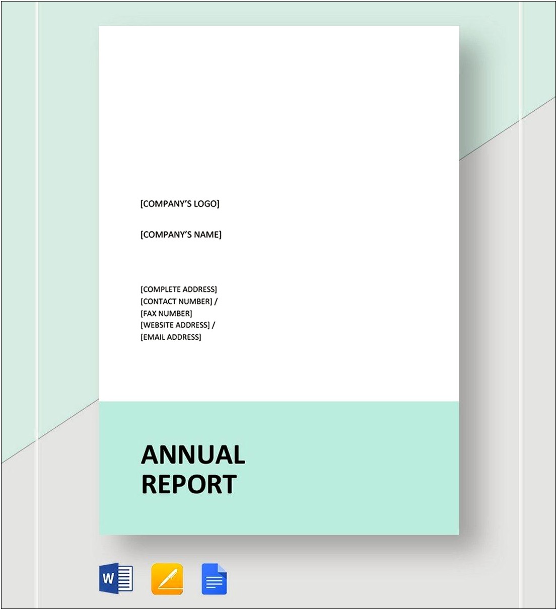 Cover Report Template Word Free Download