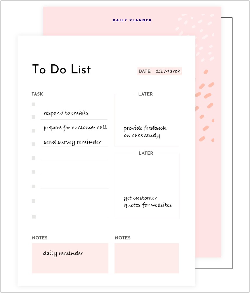 Create Your Own Planner Template Free