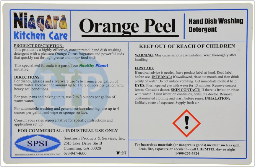 Custom Chemical Labels Free Hmis Label Template