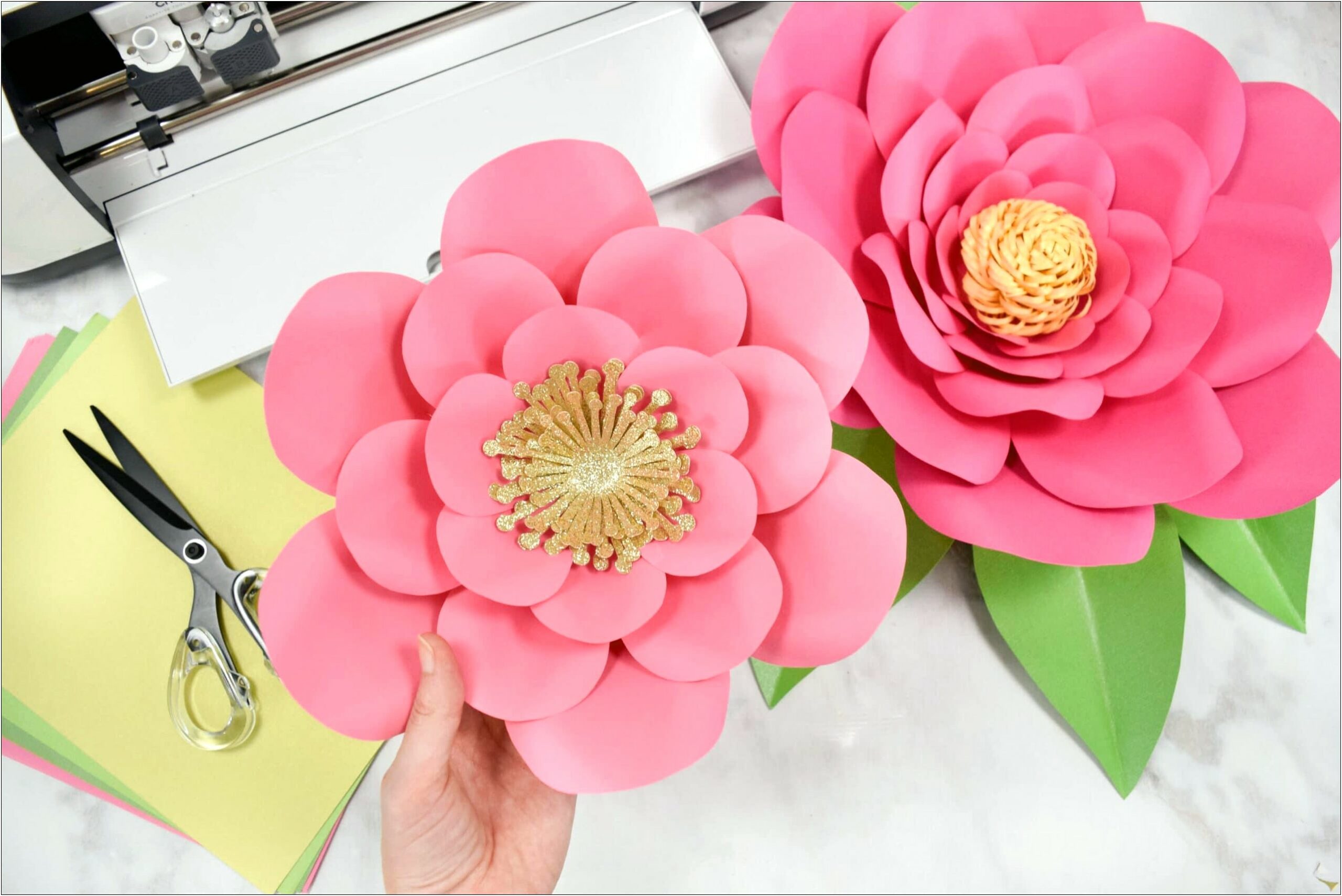 Cut Out Paper Flower Center Template Free