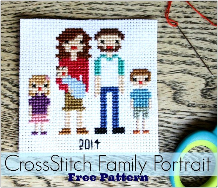 Cute Family Cross Stitching Templates Free
