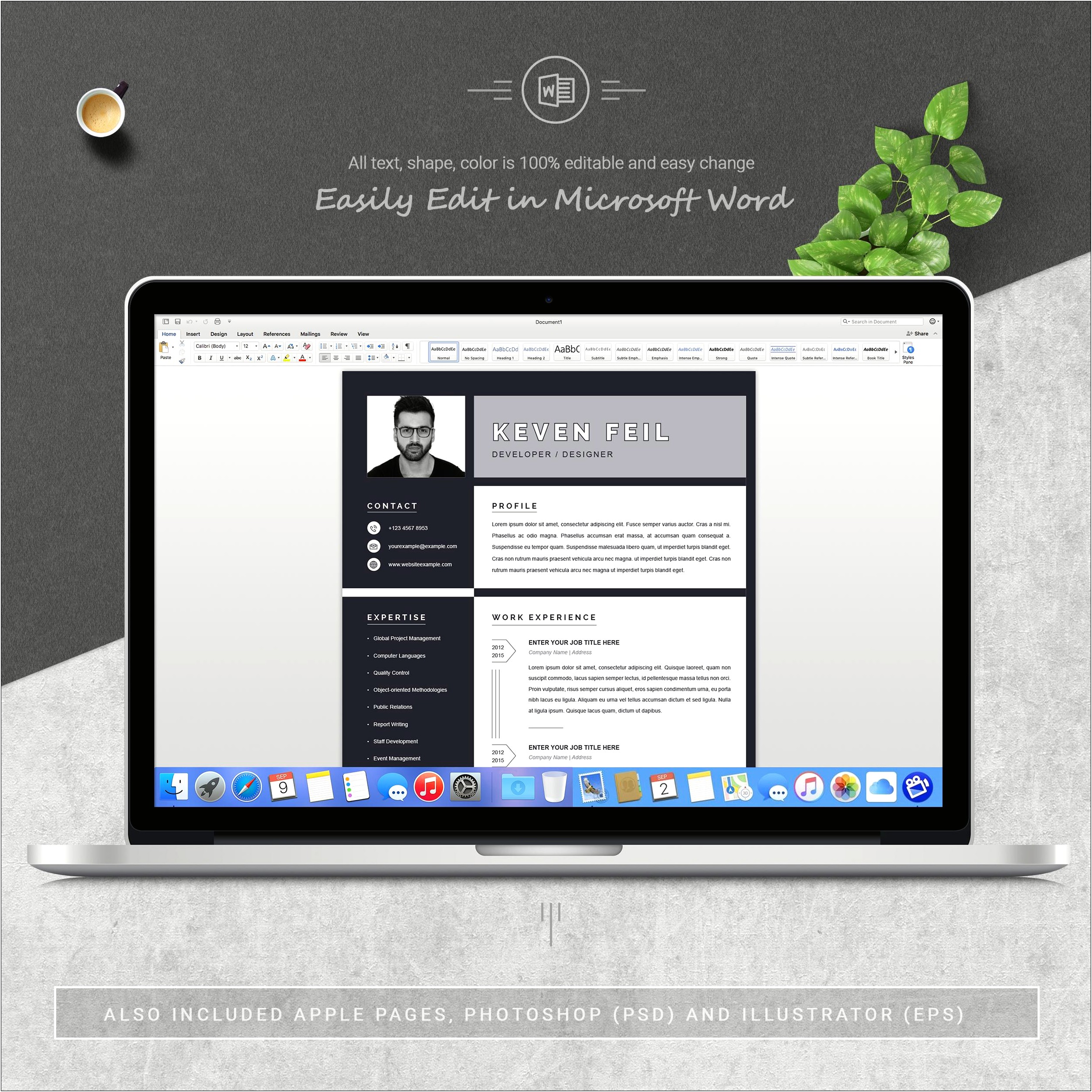 Cv Template Free Download Word 2015