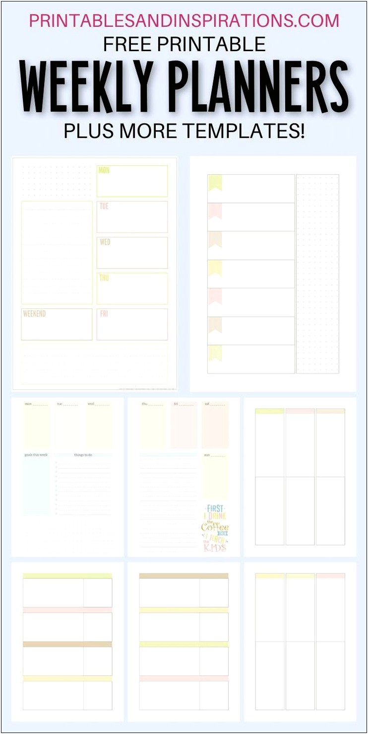 Day Plan Template For Teachers Free