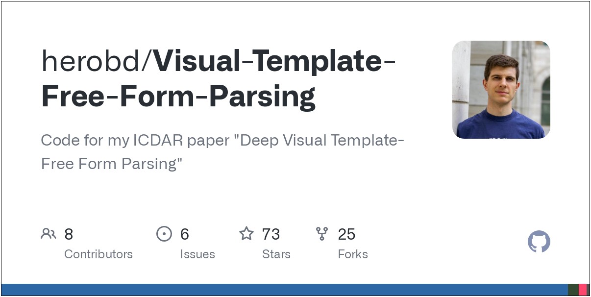 Deep Visual Template Free Form Parsing