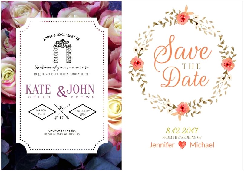 Design E Wedding Invitation Card Free