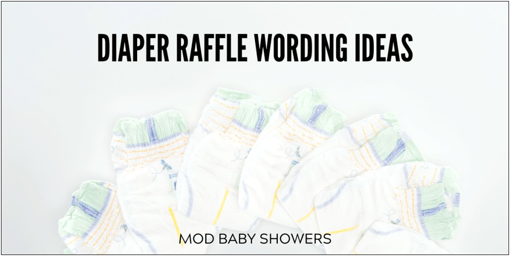 Diaper Raffle Free Template Invitation Insert