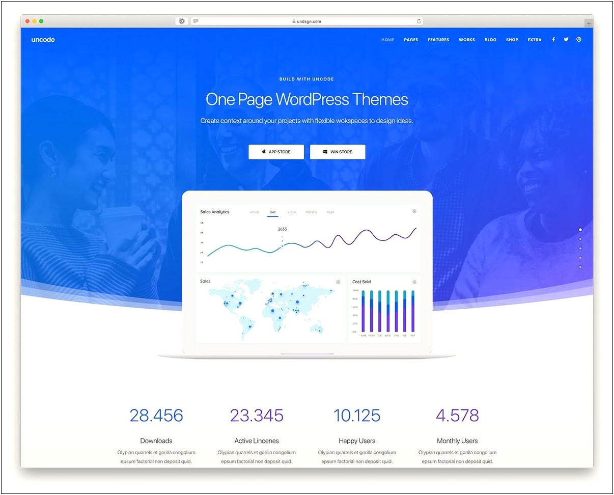 Divi 3.0 One Page Free Templates