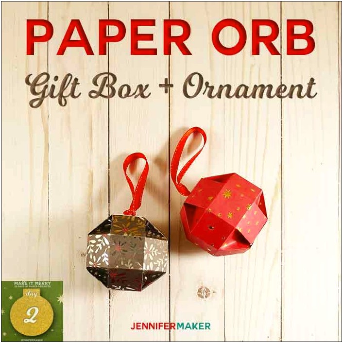 Diy Round Ornament Box Templates Free