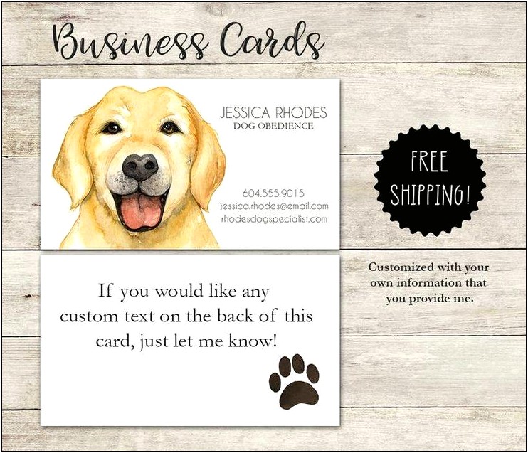 Dog Training Business Card Templates Free