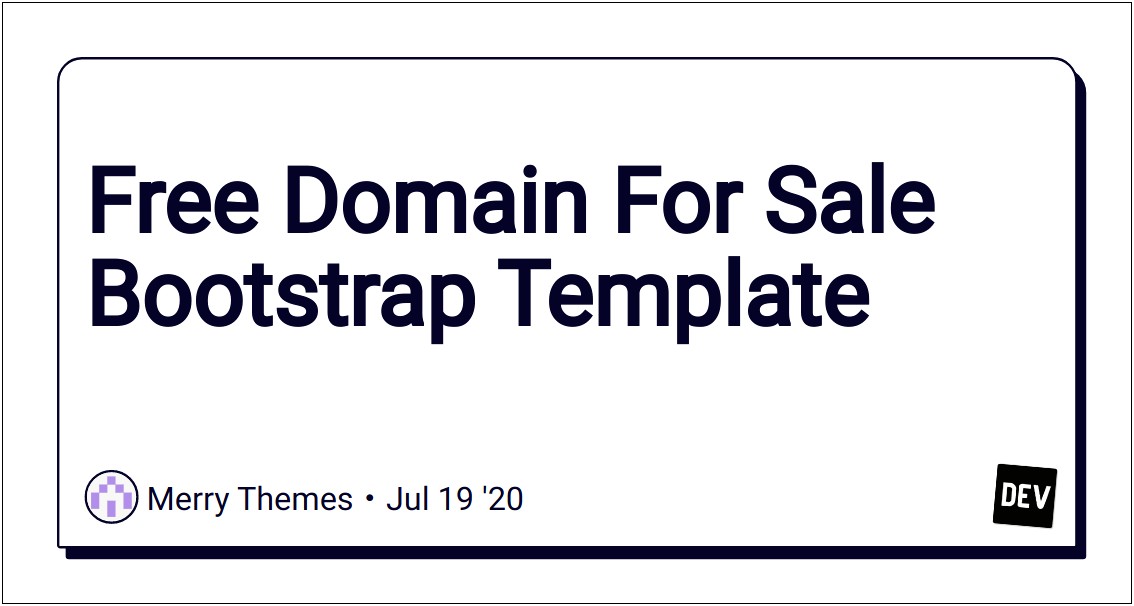 Domsell Domain For Sale Template Free