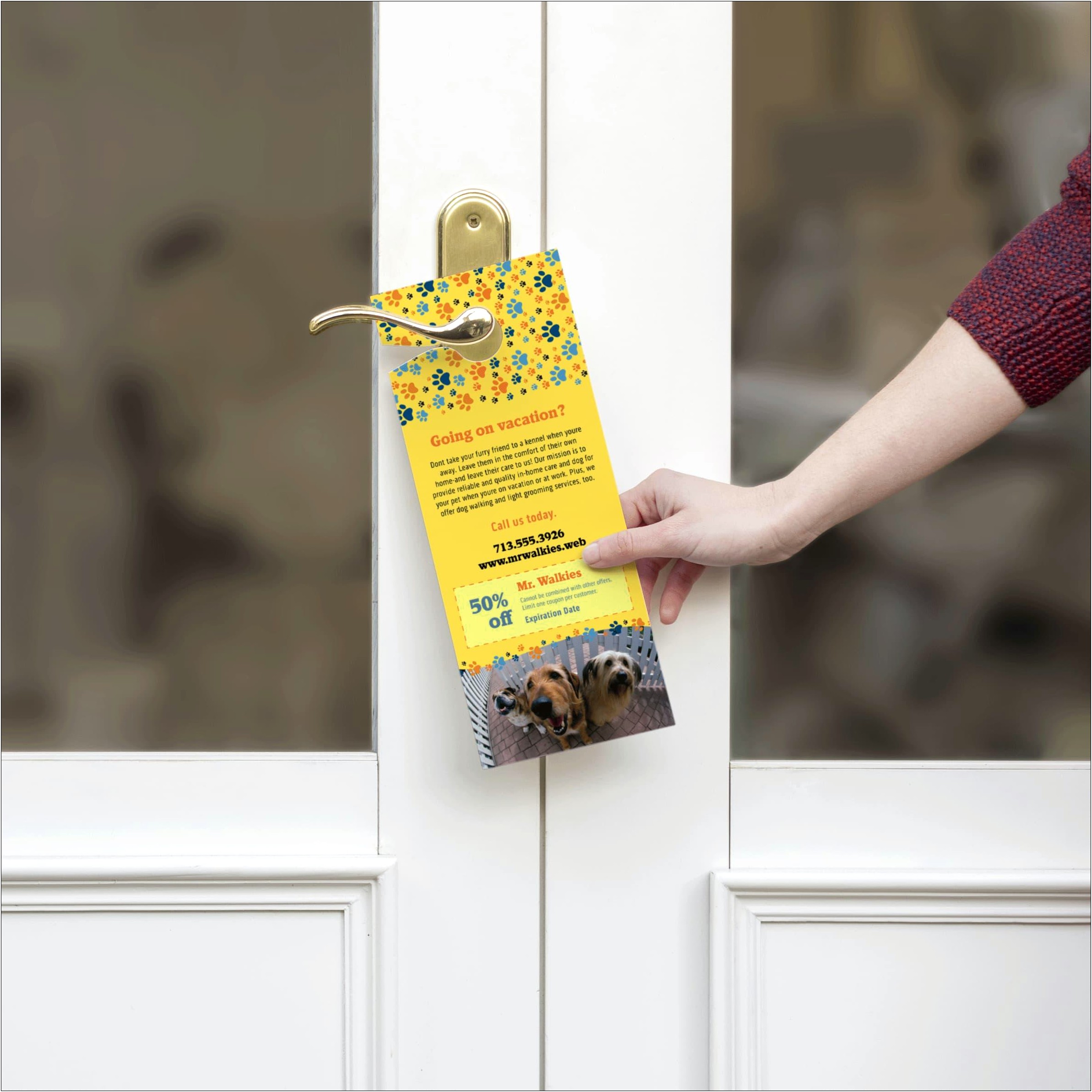 Door Hangers Free Delivery Template Print