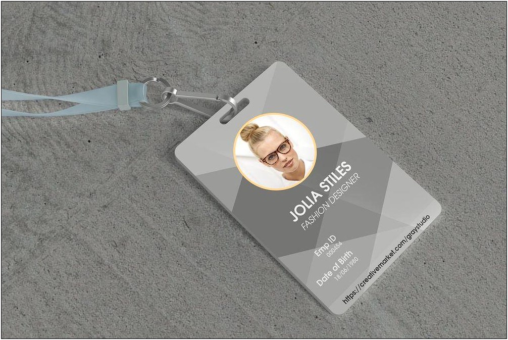 Double Dide Id Card Template Free Download