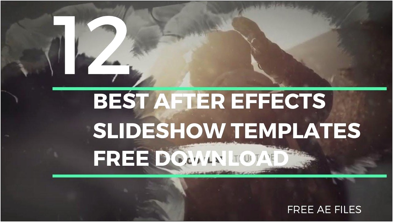 Downlaod Free After Effects Slideshow Templates