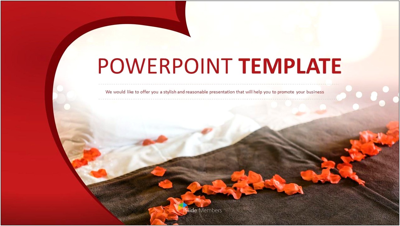 Download Free Powerpoint Templates Red Roses