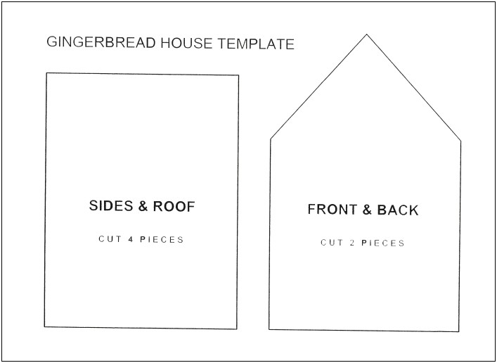 Download Full Size Gingerbread House Templates Free