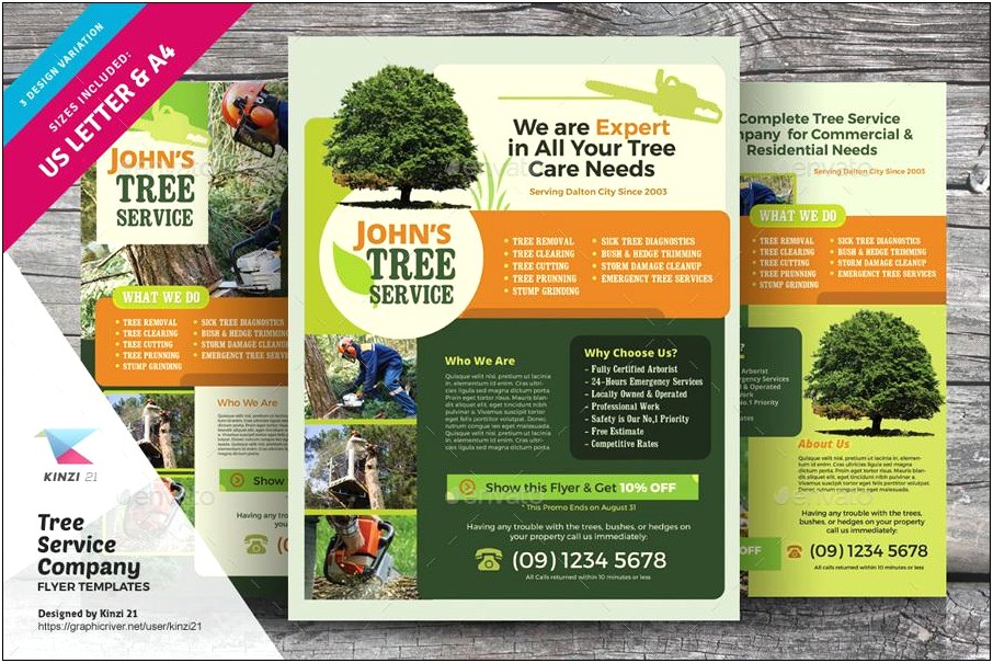 Downloadable Free Tree Service Flyer Templates