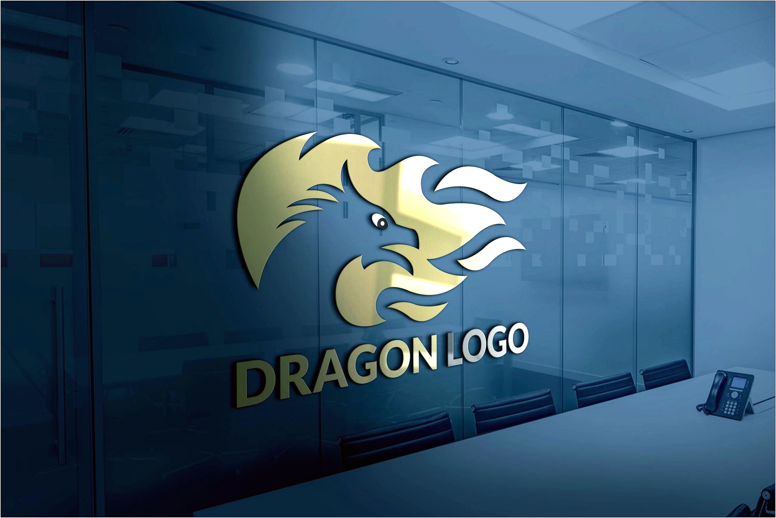 Dragon Template Logo Photoshop Free Download