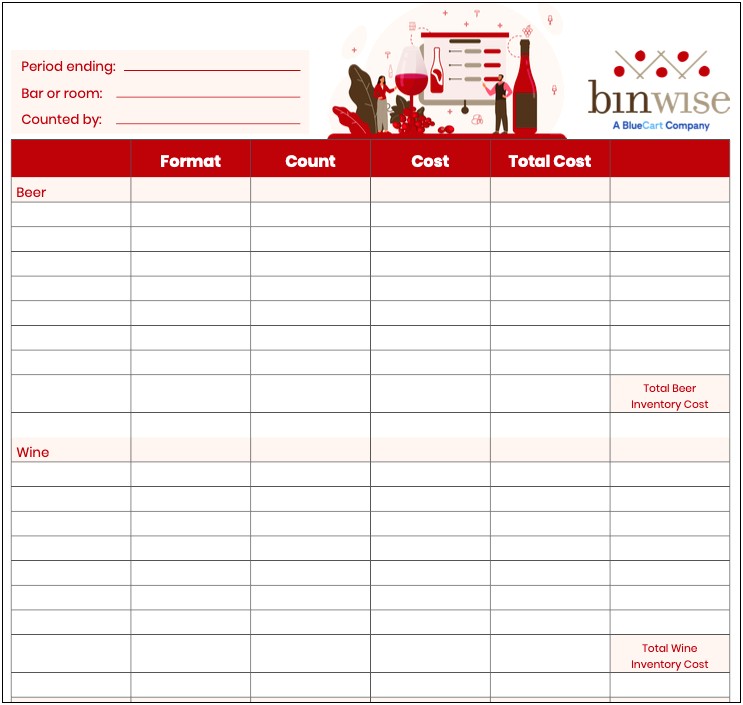 Duty Free Damaged Inventory Excel Template