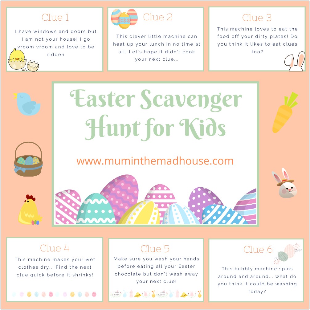 Easter Egg Hunt Template Free Download