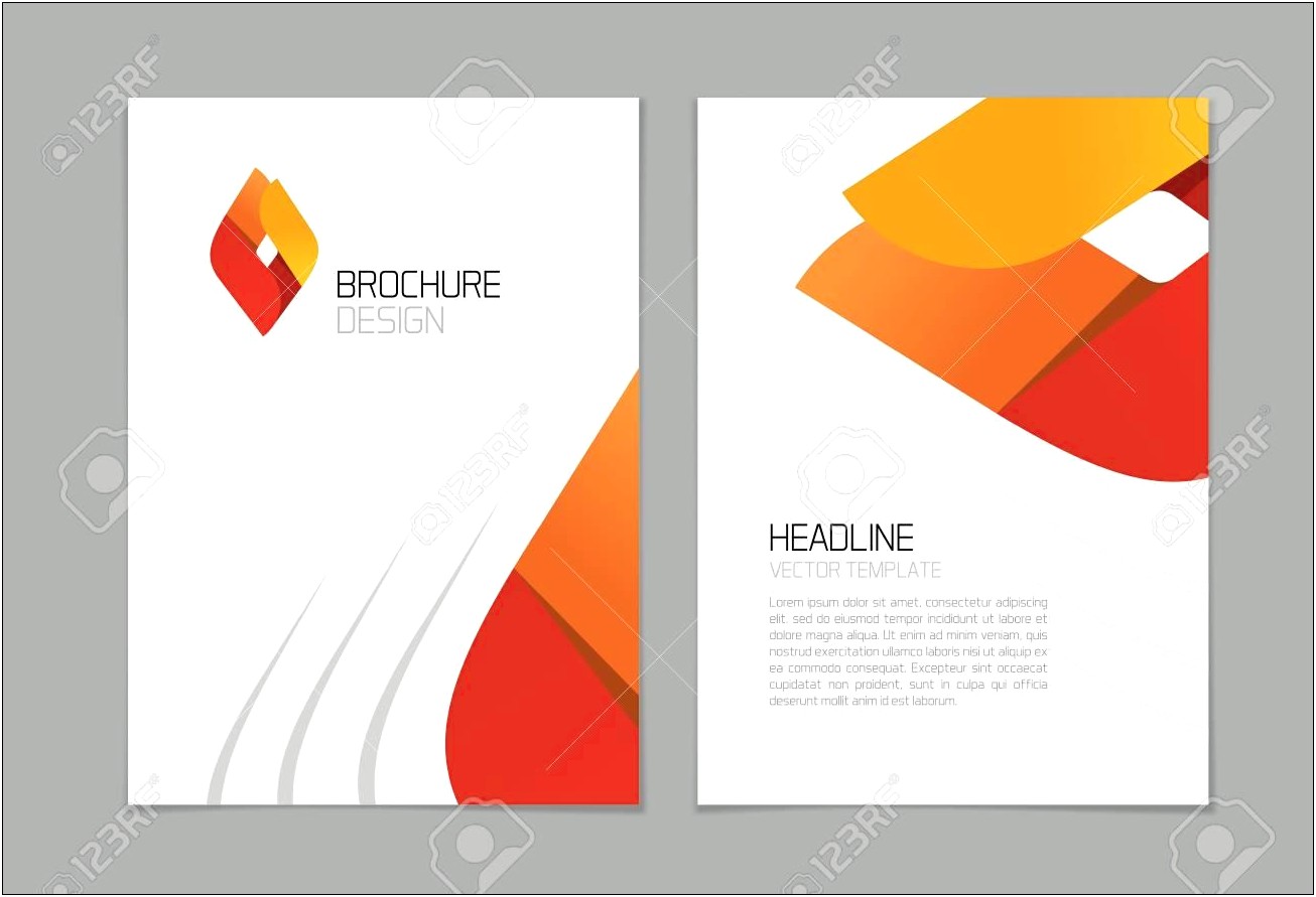 Elegant Brochure Design Template Vector Free