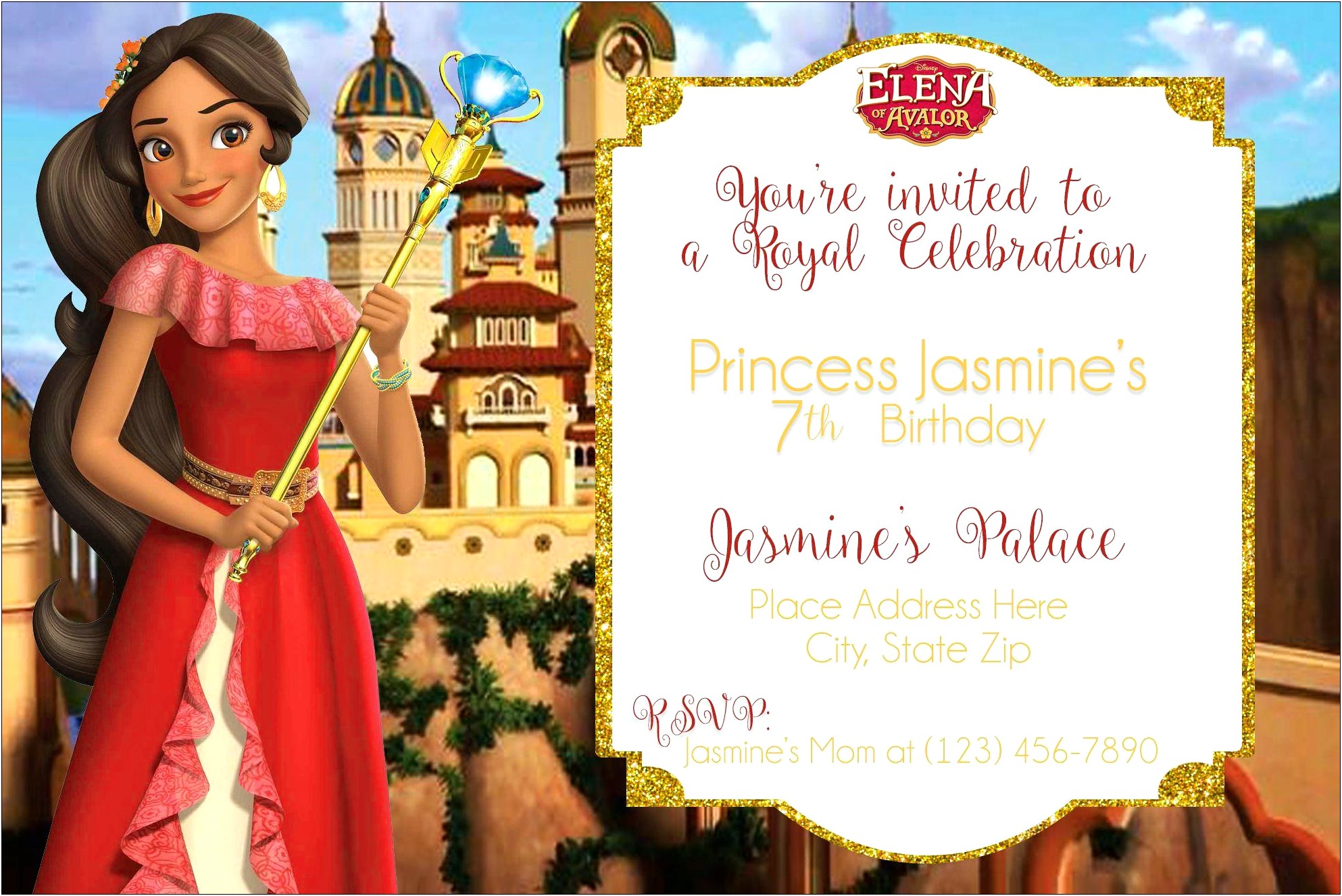 Elena Of Avalor Free 3yrs Old Invitation Templates