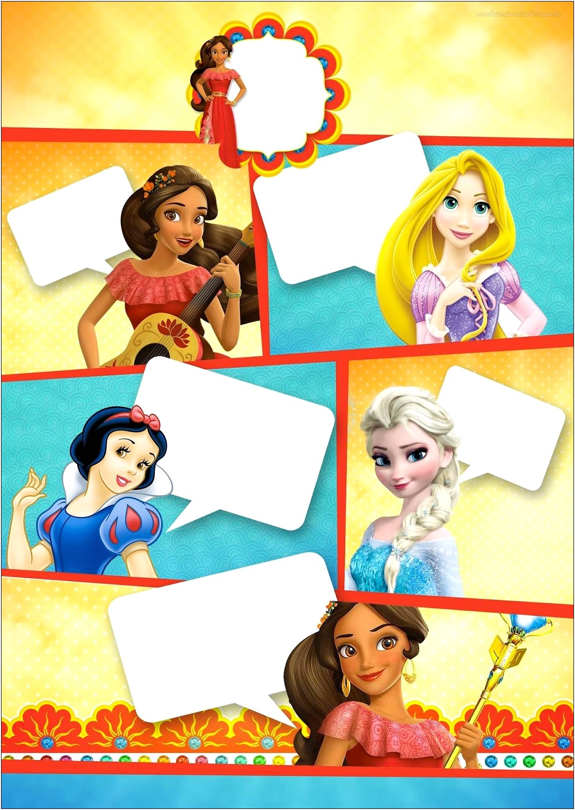 Elena Of Avalor Free Invitaion Templates