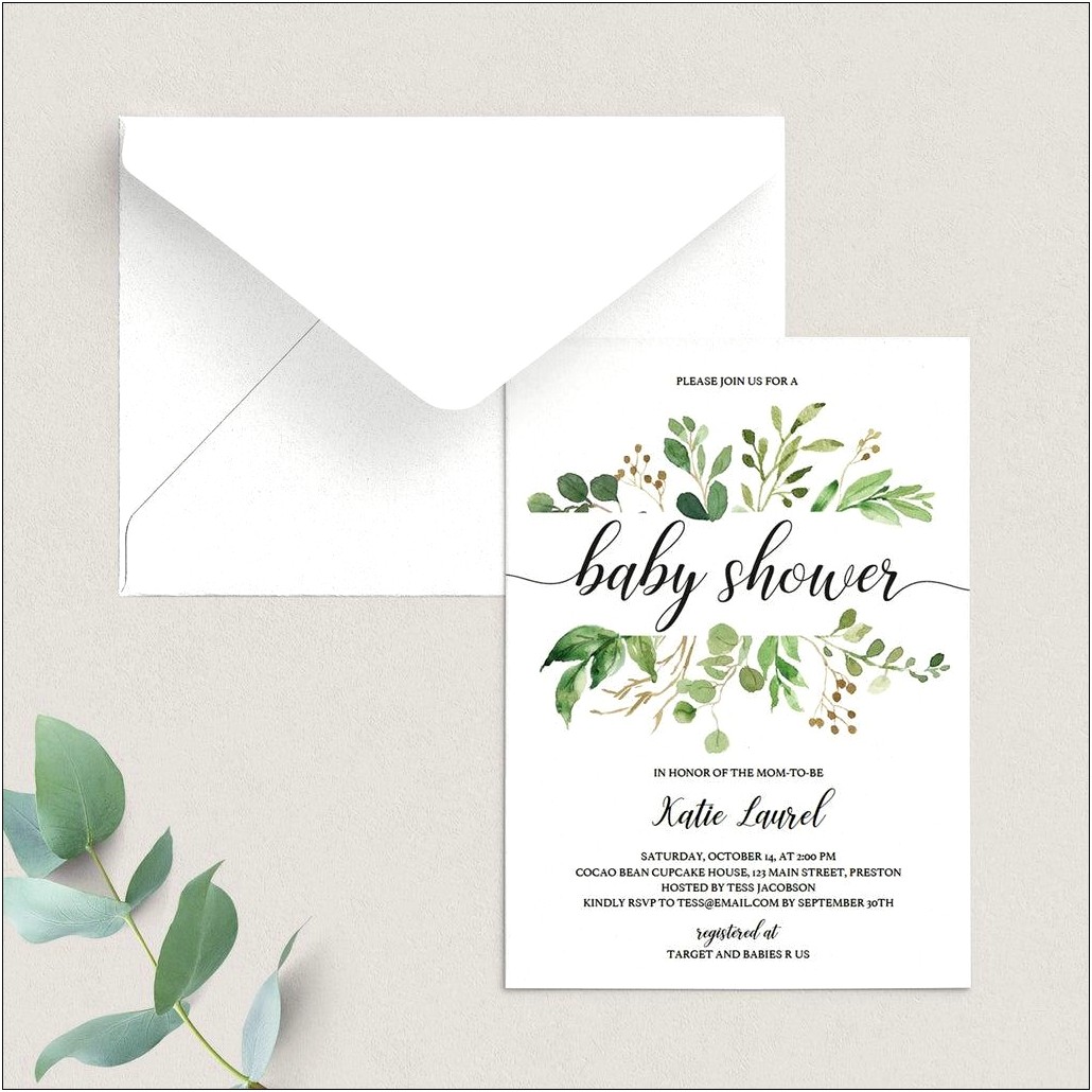 Email Invitation Templates Free Baby Shower