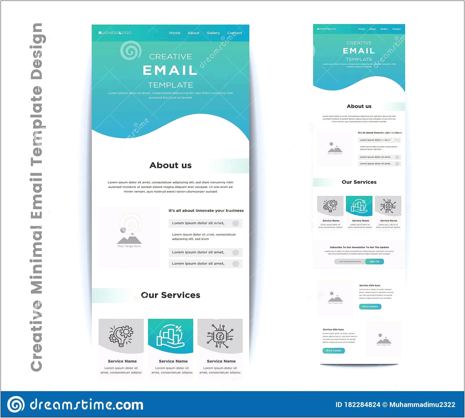 Email Signature Template Flat Minimal Free