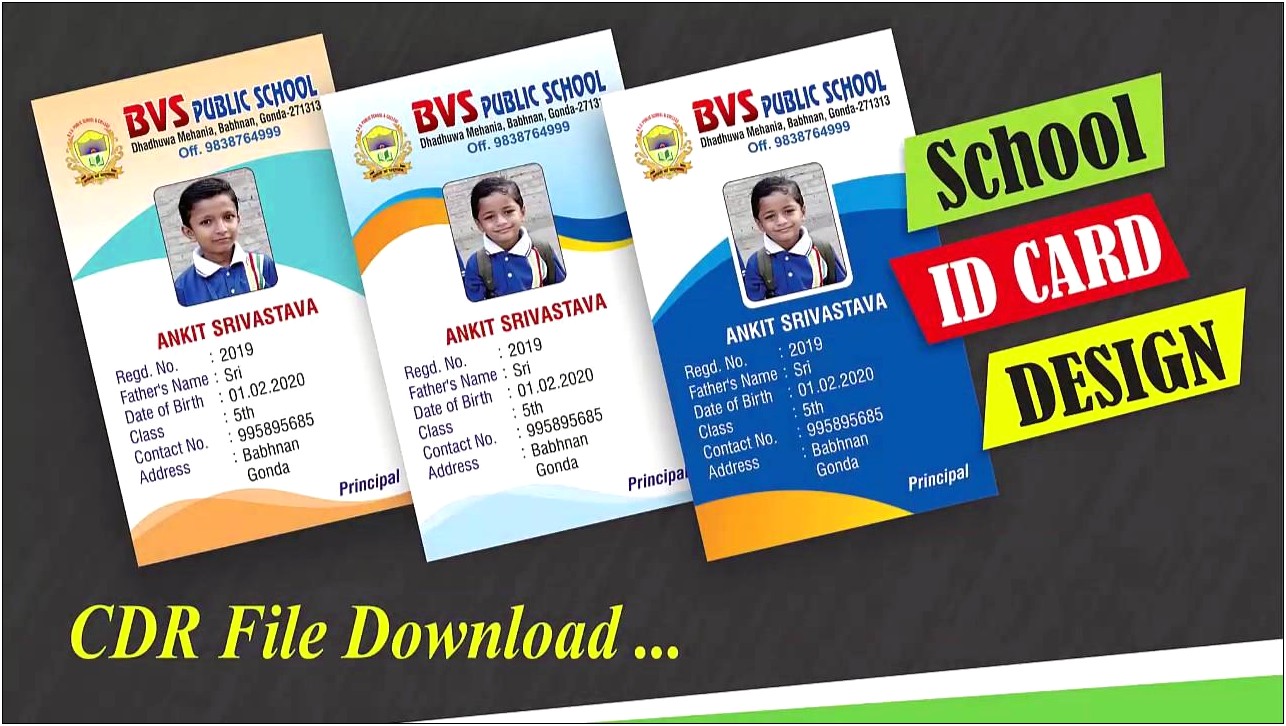 Employee Id Card Template Free Download Excel Templates : Resume