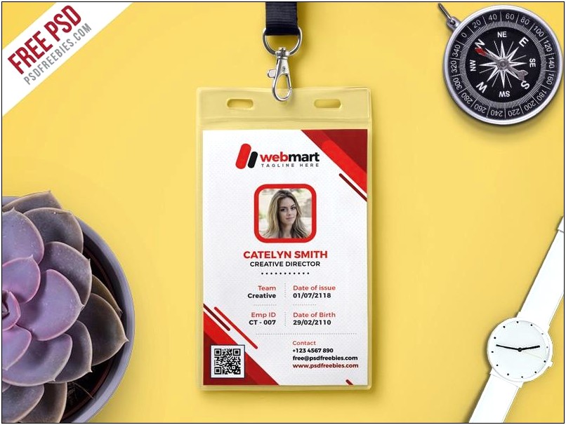 Employee Id Card Template Free Download Excel Templates : Resume