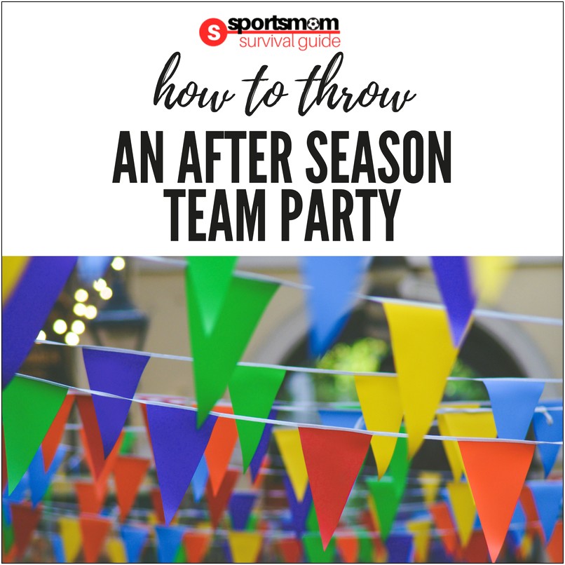 End Of Soccer Season Free Pool Party Template