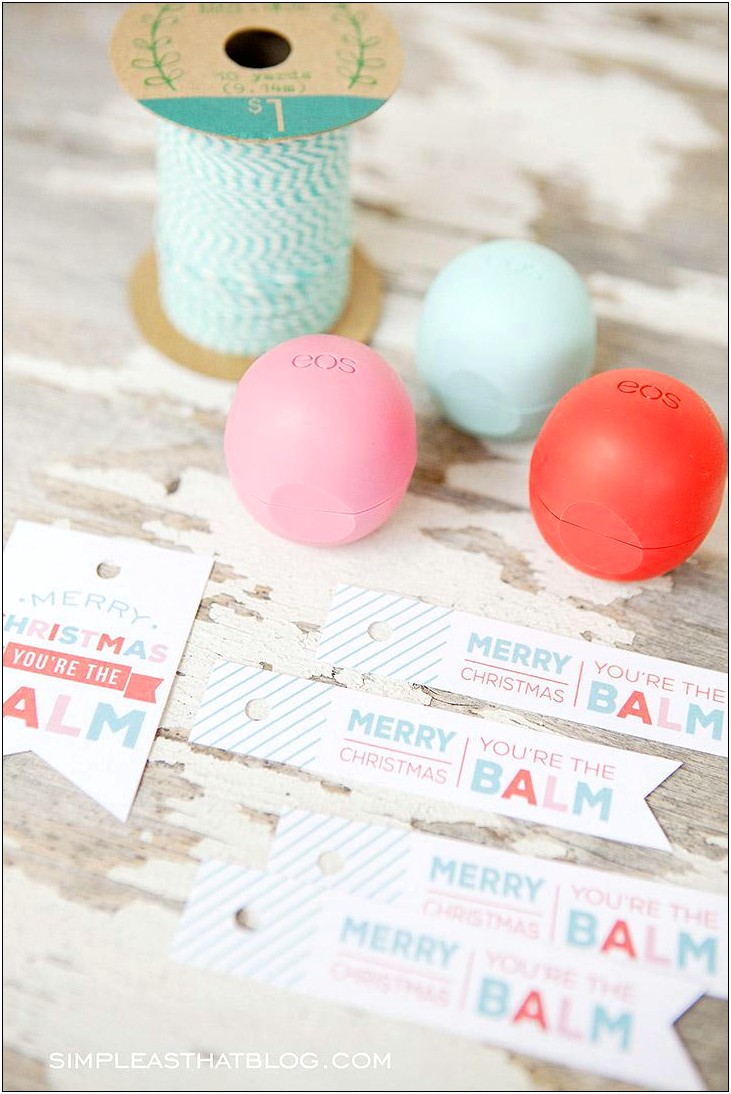 Eos Lip Balm Baby Shower Free Template