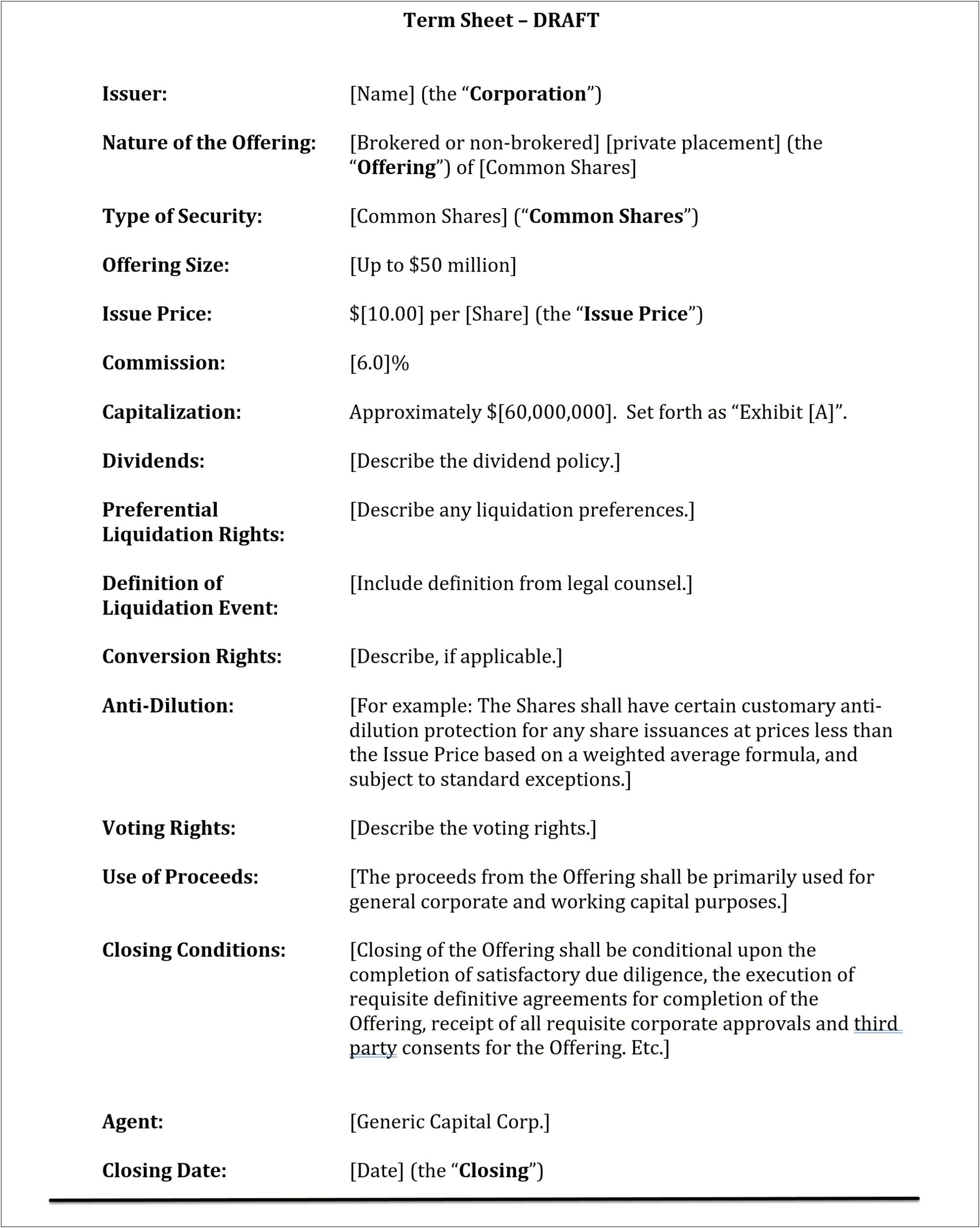 Estate Financial Letter Of Agreement Template Word Free