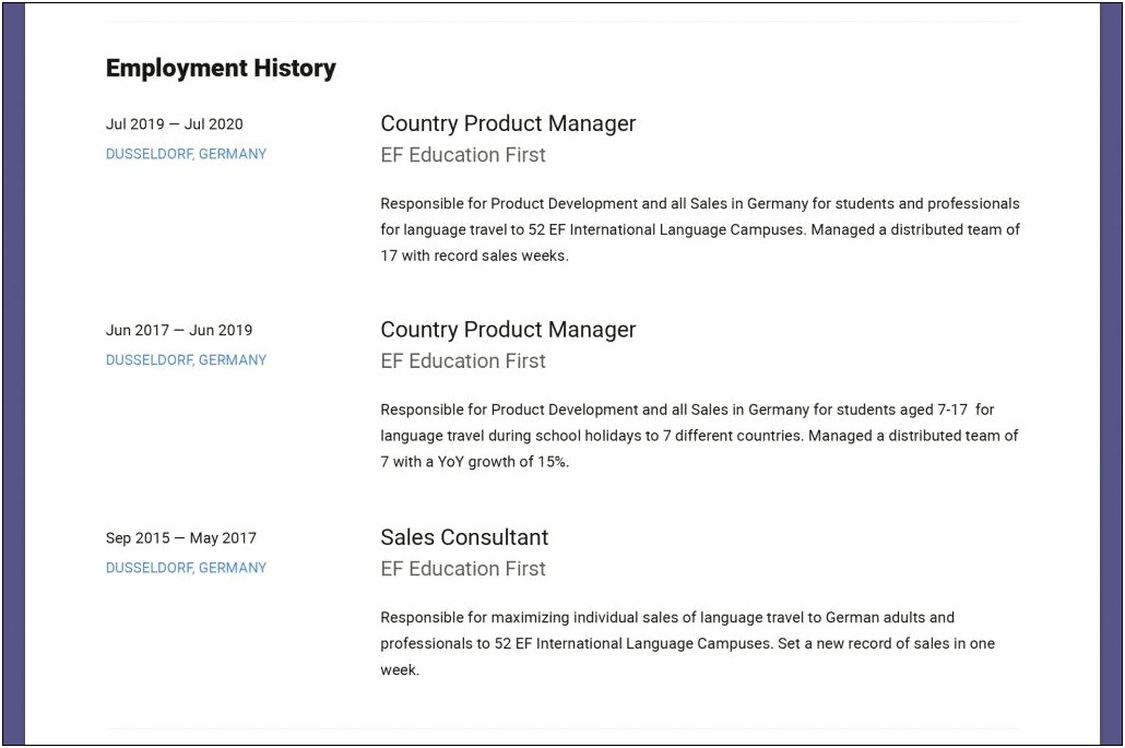 Eu Cv Template Word Free Download