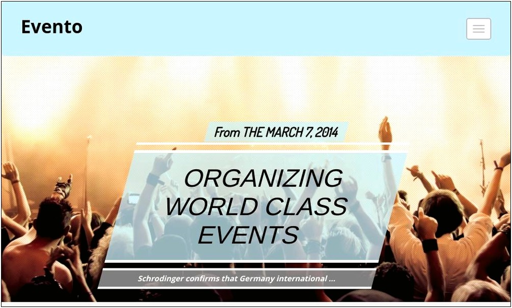 Eventr One Page Event Template Free Download